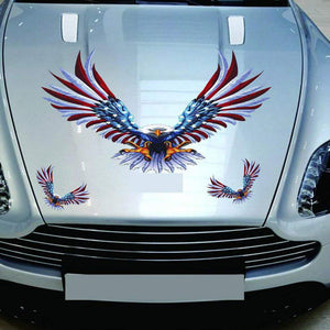 American Flag Sticker Eagle Car Decal(4 Pcs), Car Graphics Vinyl Stickers for Cars - Fochutech