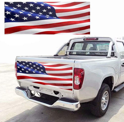 Car Decals 1 Pack American Flag Eagle Car Decal Sticker Rear Window Decal Auto Graphics Car Decal Vinyl for Car/Truck/SUV/Jeep, Universal Scratch Hidden Car Stickers - Fochutech
