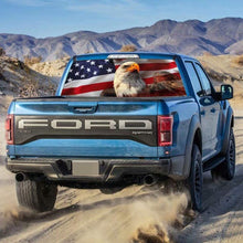 Load image into Gallery viewer, Car Decals 1 Pack American Flag Eagle Car Decal Sticker Rear Window Decal Auto Graphics Car Decal Vinyl for Car/Truck/SUV/Jeep, Universal Scratch Hidden Car Stickers - Fochutech