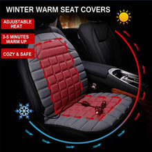 Load image into Gallery viewer, Winter Warm Car Seat Cover, Comfortable Car Seat Cushion Cold Weather Winter Driving, Car Travel Driver Seat Cover Front Seat, Car Warm Seat Cushion Pad Car Seat Protector (Black2, 1pcs)