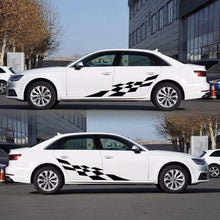 Load image into Gallery viewer, Striped Plaid Graphics Decals Sticker Auto Vinyl Car Body Side Decal - Fochutech