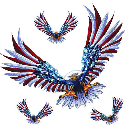 American Flag Sticker Eagle Car Decal(4 Pcs), Car Graphics Vinyl Stickers for Cars - Fochutech