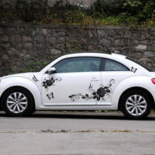 Load image into Gallery viewer, Car Decals Butterfly Flower Graphics Car Decal Stickers for Car Body Universal Auto Vinyl Car Sticker - Fochutech