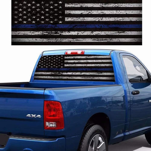 Car Decals 1 Pack American Flag Eagle Car Decal Sticker Rear Window Decal Auto Graphics Car Decal Vinyl for Car/Truck/SUV/Jeep, Universal Scratch Hidden Car Stickers - Fochutech