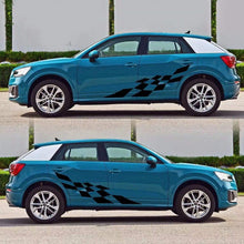 Load image into Gallery viewer, Striped Plaid Graphics Decals Sticker Auto Vinyl Car Body Side Decal - Fochutech