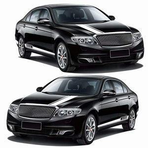 Car Decals Auto Vinyl Car Body Side Stripe Skirt Decal Sticker-Roof Decal Hood Decal Car Body Decal - Fochutech