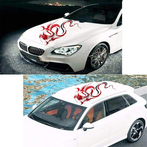 Car Decals Dragon Graphics Car Hood Decal Roof Decal Auto Vinyl Universal Car Stickers - Fochutech