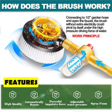 Load image into Gallery viewer, Fochutech Car Wash Brush, Car Cleaning Kit, 360° Spin Car Mop, Microfiber Car Cleaning Brush, Detachable &amp; Extendable Scrub Brush, Garden Hose Spray Nozzle Spray Gun For Car Home Cleaning &amp; Garden Use