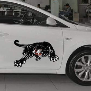 1 Pack Black Panther Car Hood Sticker, Self-Adhesive Vinyl Graphics Decals, Universal Scratch Hidden Car Stickers - Fochutech