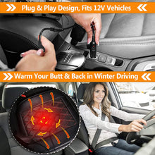 Load image into Gallery viewer, Winter Warm Car Seat Cover, Comfortable Car Seat Cushion Cold Weather Winter Driving, Car Travel Driver Seat Cover Front Seat, Car Warm Seat Cushion Pad Car Seat Protector (Black2, 1pcs)