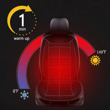 Load image into Gallery viewer, Fochutech Winter Warm Seat Cover for Car, Comfortable Car Seat Cushion Cold Weather Winter Driving, Car Travel Driver Seat Cover, Velvet Car Warm Seat Cushion Pad Car Seat Protector (Black, 1 Pcs)